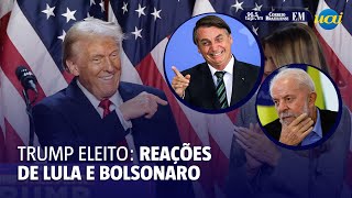 Eleições EUA Lula e Bolsonaro reagem à vitória de Trump [upl. by Dove]