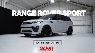 Urban Automotive Range Rover Sport US Debut Sema crunch amp Scott Disick Rover test fit amp build [upl. by Ahsiya]