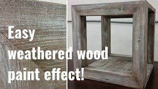 Simple to follow barnwood paint effect tutorial [upl. by Oilla]