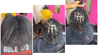 Instant Locs Straight Relaxed hair [upl. by Buddie]