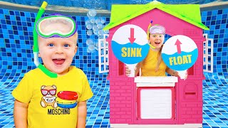 Sink or Float with Oliver and Mom  Cool Science Experiments for Kids [upl. by Kalvn636]