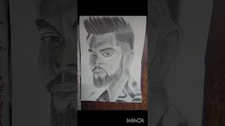 virat kohli portrait sketch shorts viral viralshorts portrait sketch viratkohli [upl. by Toney359]