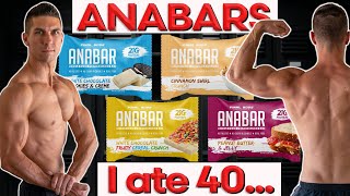 ANABAR Protein Bars Review ALL FLAVORS a Week Later – I Ate A LOT of Anabars [upl. by Tarfe]