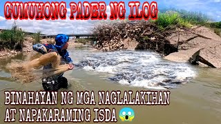 Gumuhong Pader Ng Ilog Ginawang Tirahan Ng Mga Naglalakihan At Napakaraming Isda [upl. by Etterual560]