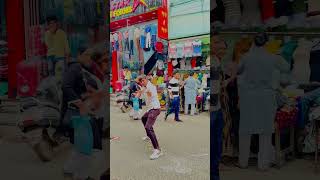 Chamak chalo crazy dance in public ☺️😅😅funny crazydance comedy [upl. by Haleigh]