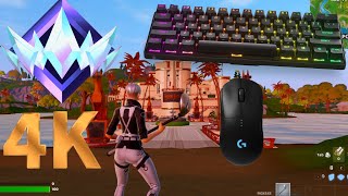 SteelSeries Apex Pro Mini ASMR 😴 Unreal Ranked 🏆 Satisfying Keyboard Fortnite 240 FPS 4K [upl. by Namielus]