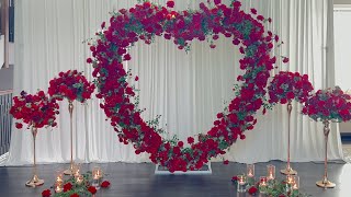 DIY  Floral Heart Arch [upl. by Yelsnik]