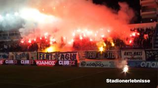 Fentagin Pyroshow  Atromitos vs Olympiakos  Stadionerlebnisse [upl. by Ephram]