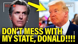 Gov Newsom STRIKES BACK quick against Trump Threats [upl. by Etireuqram977]