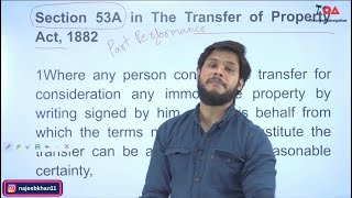 Section 53A Transfer of Property Act  Doctrine of Part Performance  With Registration Act [upl. by Mazur]