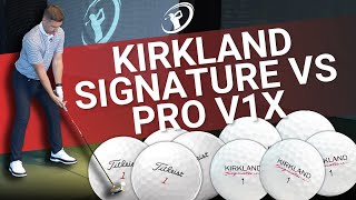 THE BEST VALUE GOLF BALL  Comparing the Kirkland Signature 30 vs Titleist Pro V1x [upl. by Halludba]