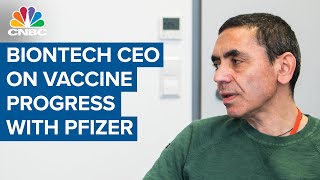 BioNTech CEO on vaccine progress with Pfizer [upl. by Nivanod]