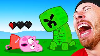 FUNNIEST PEPPA PIG SPEEDRUNS MINECRAFT ANIMATIONS [upl. by Carolin]