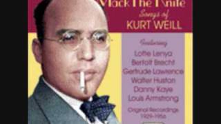 Lotte Lenya with Kurt Weill  Surabaya Johnny [upl. by Guillaume]