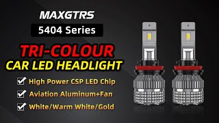 5404 Series TriColor Car LED Headlight [upl. by Asiret]