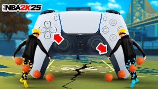 EXPLOSIVE BEHIND THE BACK SPAM DRIBBLE TUTORIAL w HANDCAM  BEST DRIBBLE MOVES NBA 2K25 [upl. by Esereht]