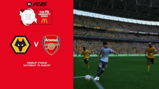 EA FC 25 FA Community Shield  Wolverhampton vs Arsenal [upl. by Kela]