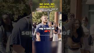 Angry Atheist vs Cliffe Knechtle Morality Without God shorts God christianity [upl. by Norreht]