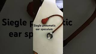 Siegle pneumatic ear speculum for ear examination [upl. by Nillad]