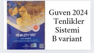 Guven B varianti 2024Tenlikler sistemiguven11cisiniftenliktenliklersistemi [upl. by Ryun]