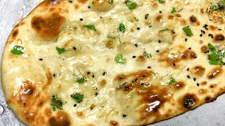 Best Ever Naan Recipe  No Tandoor No Oven No Yeast Naan Recipe  Tawa Garlic Butter Naan Recipe [upl. by Aled]