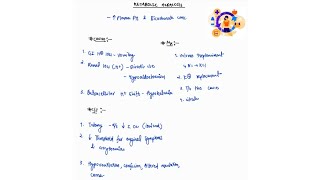 METABOLIC ALKALOSIS NOTES  ONE PAGE NOTE ELECTROLYTE IMBALANCE  MEDICINE  4TH PROFF  MBBS [upl. by Esyli245]