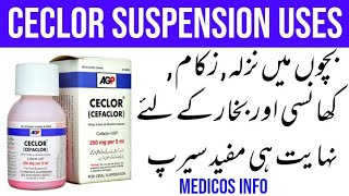 Ceclor Cefaclor syrup uses Side effects Benefits Precautions Doses  How to use Ceclor Syrup [upl. by Neom]