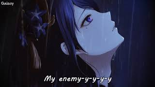 「Nightcore」→ Enemy Female Version  Lyrics [upl. by Yriek]