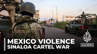 Dozens killed in Mexico as rivals fight for control of Sinaloa cartel [upl. by Nealah]