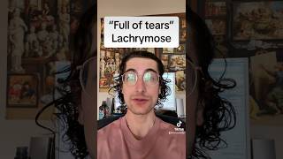 Word of the day  LACHRYMOSE etymology latin languagefacts lachrymose tears words learning [upl. by Anna-Diane]