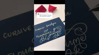 How to Cursive and Flourishing 🌸calligraphy learncalligraphy flourishing cursive [upl. by Abbotsun]