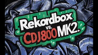 Rekordbox Vs Pioneer cdj800mk2 with Dvs signal [upl. by Noteek]