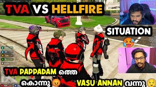 TVA VS HELLFIRE 🥵 TVA PAPPADAM ത്തെ കൊന്നു 😡VASU ANNAN വന്നു 😌WAR LOADING 💥 TVA [upl. by Corena]