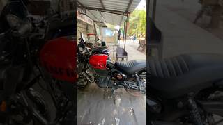 Royal Enfield ￼Hunter 350 Rear Dish pad Change amp Complete Service💫💯 royalenfield hunterxhunter [upl. by Ahsyekat]