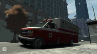 GTA 4 Crasy Ambulance  HD 4870 1GB Q6600 720p HD [upl. by Asirralc]