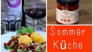 Polenta mit Blattspinat Oliven amp getrockneten Tomaten [upl. by Yard]