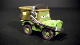 Cars Lights and Sounds Race Team Sarge Talking Disney Pixar DieCast Toy [upl. by Murry]