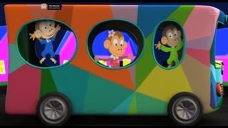 Wheels on the Bus Nursery Rhyme with Lyrics [upl. by Twyla]