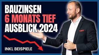 Bauzinsen Entwicklung Dezember 2023 inkl Beispiele amp Prognose 2024 baufinanzierung [upl. by Asseral]