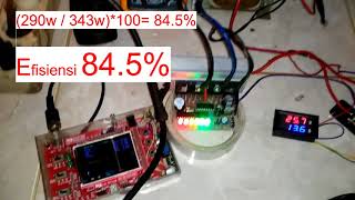 Kit Pure Sine wave Inverter Versi Simple Test hasil output [upl. by Matthia124]