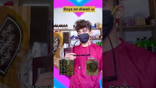 Diwali m holi 😈 funnyshorts funny shortsvideo Hriteekx [upl. by Ahsinev176]