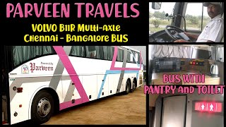 PARVEEN VOLVO B11R ChennaiBangalore Toilet amp PantryTamil bus review21 [upl. by Aicelaf443]