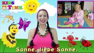 Sonne liebe Sonne  Kinderlieder zum Mitmachen  Pesničky pre deti v nemčine [upl. by Dadelos]