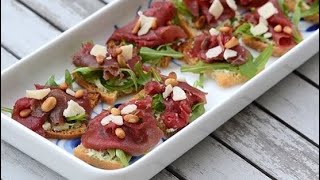 Forret med carpaccio [upl. by Dahraf]