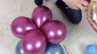 How to do a balloon bouquet so easy [upl. by Iridis]