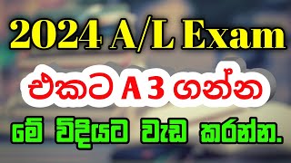 Sinhala Study Tips  How to pass 2024 AL exam with 3 As  Best Study Plan for AL Exam [upl. by Ursi267]