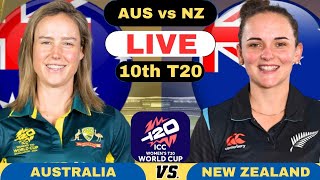 Live AUSW vs NZW  Australia Women vs New Zealand Women Live 10th T20 Live Score and Commentary 2024 [upl. by Ostraw]