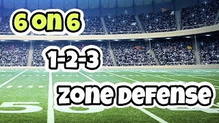 6 on 6 Flag Football 123 Zone Defense [upl. by Fairleigh676]