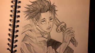 Let’s draw with me yuta from jujutsu kaisen how I draw [upl. by Trenton]