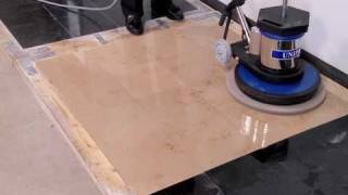 How to Polish Stone Floors Using Diamond Polishing Pads  JonDon Video [upl. by Annoed]